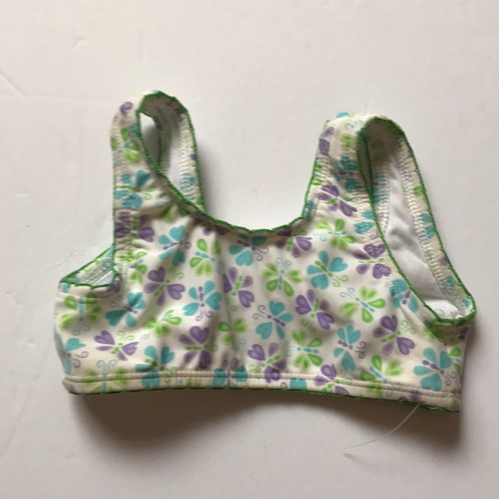 Little me bikini top 2-3 years butterflies new w/o